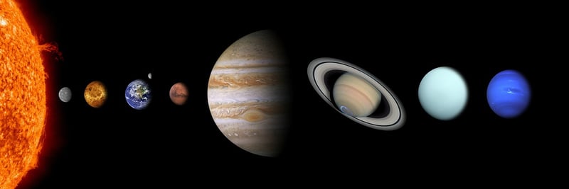 Space Planet Earth Venus Sun